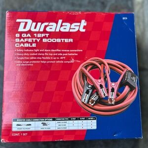 Duralast Safety Booster Cable 6 GA 12FT